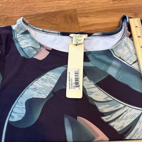 Yelete | Crew Neck Short Sleeve Midi Dress | Women size XL - Picture 8 of 10